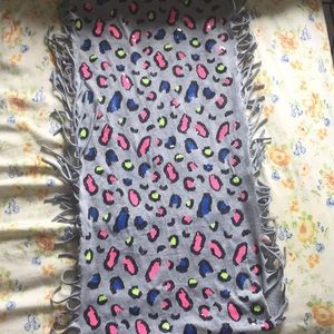 Colorful Cheetah print scarf from Justice.